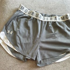 Grey under armour shorts